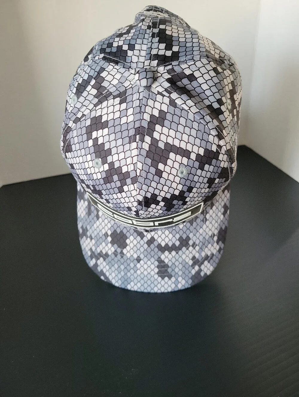 King Cobra Tour Tech Golf Hat (Cap) - Snakeskin Camo Grey & White Print